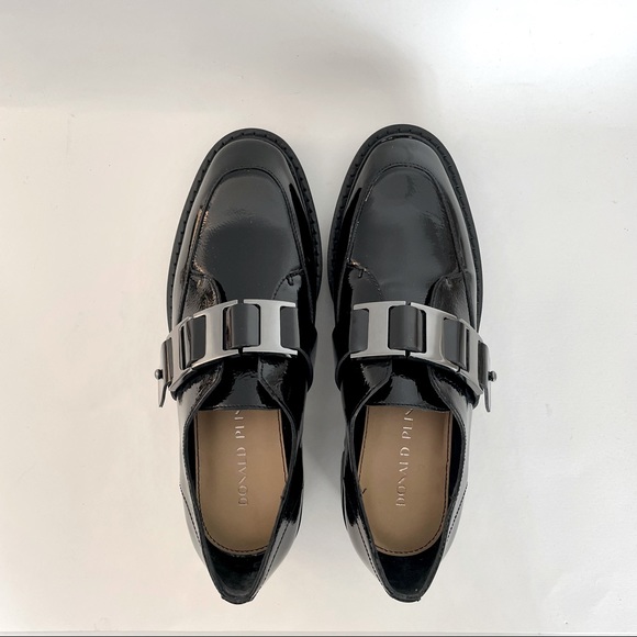 Donald Pliner Black Leather Eames Loafers (sz. 6) - Picture 2 of 6